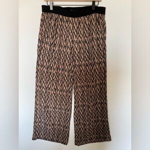 Sanctuary Printed Wide Leg Pull On Elastic Waist Boho Pants SZ M